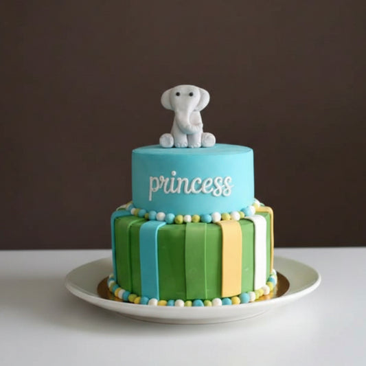 Little Princess Elephant Cake