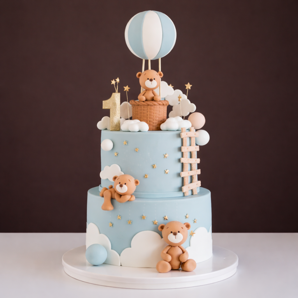 Teddy Balloon Dream Tier Cake