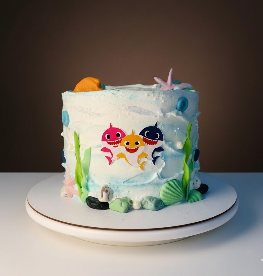 Baby Shark Ocean Cake