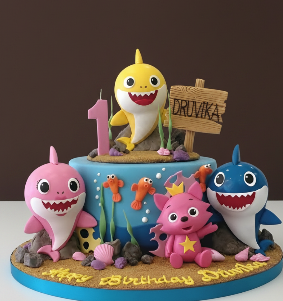 Baby Shark & Pinkfong Adventure Cake