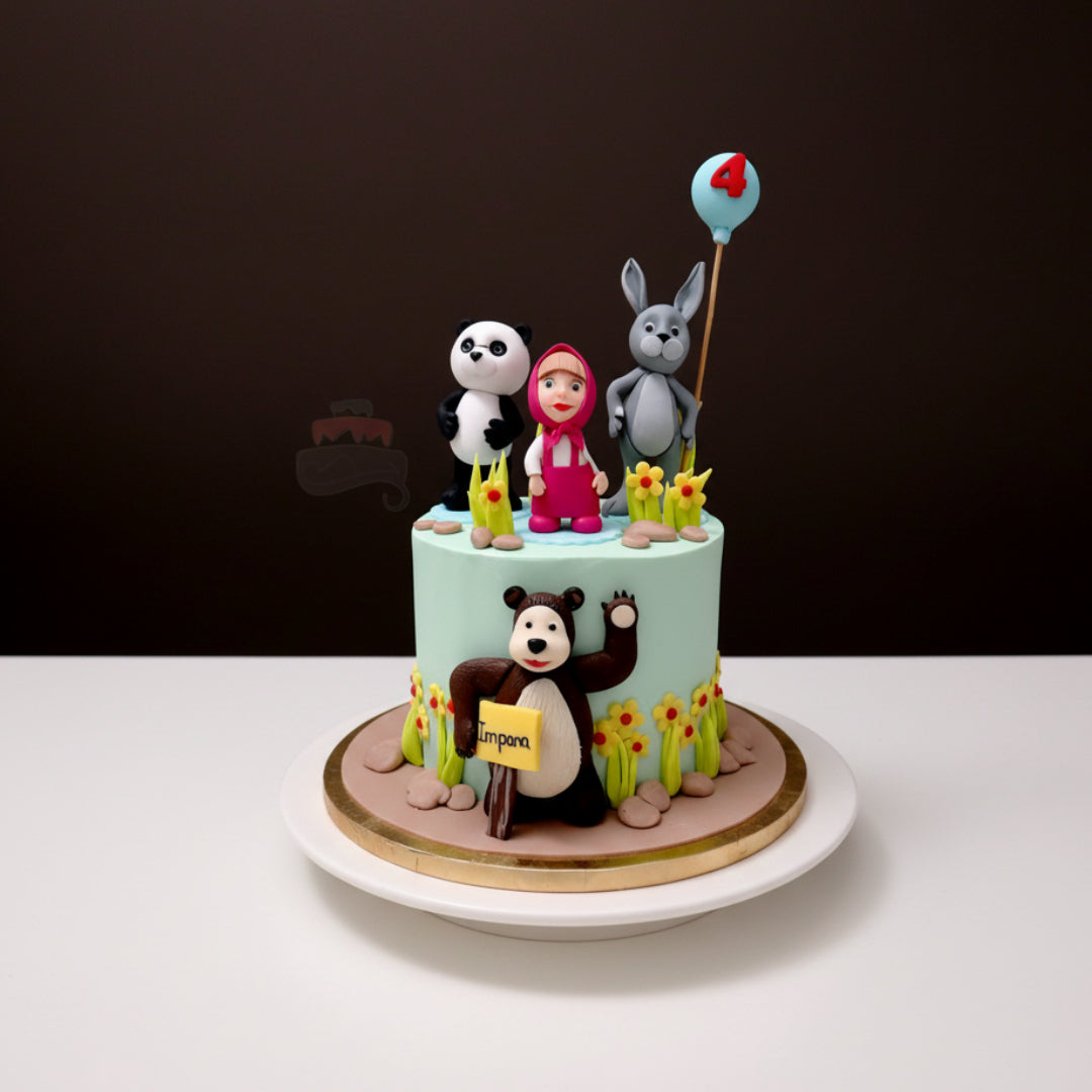Masha and the Bear Cake