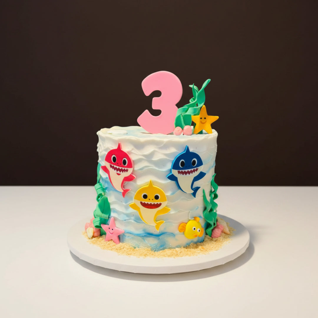 Baby Shark Wave Cake