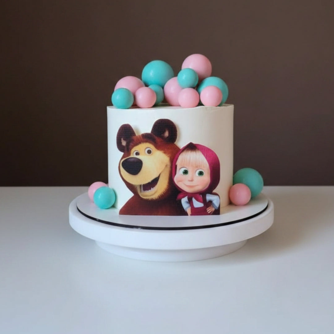 Masha and the Bear Pastel Bubble Cake