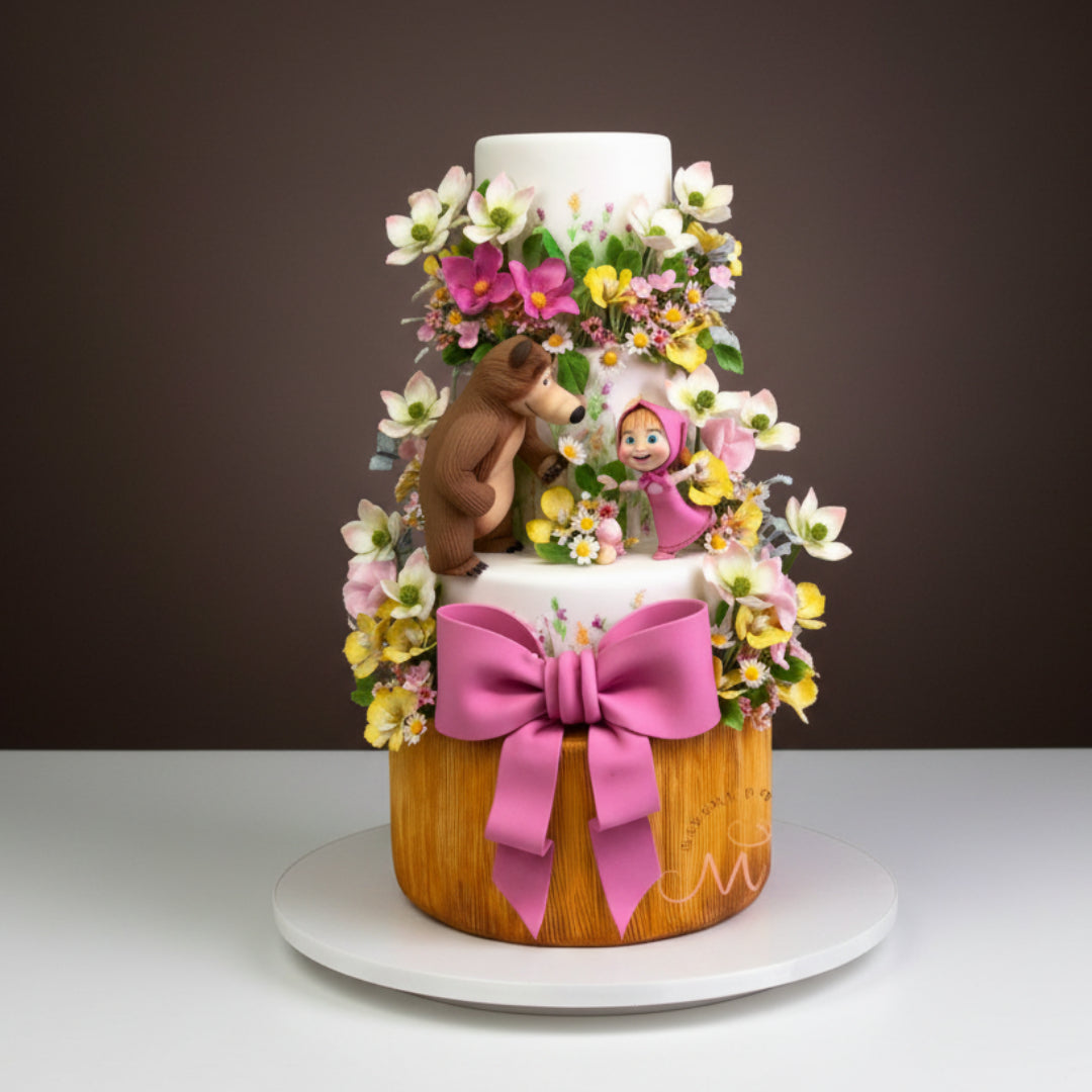 Masha and the Bear Woodland Elegance Cake