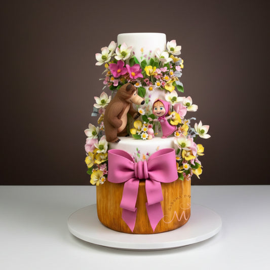Masha and the Bear Woodland Elegance Cake