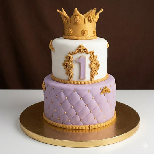 Royal Purple & Gold Fondant Prince