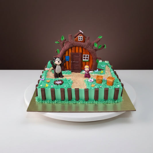 Masha and the Bear Forest Retreat Cake