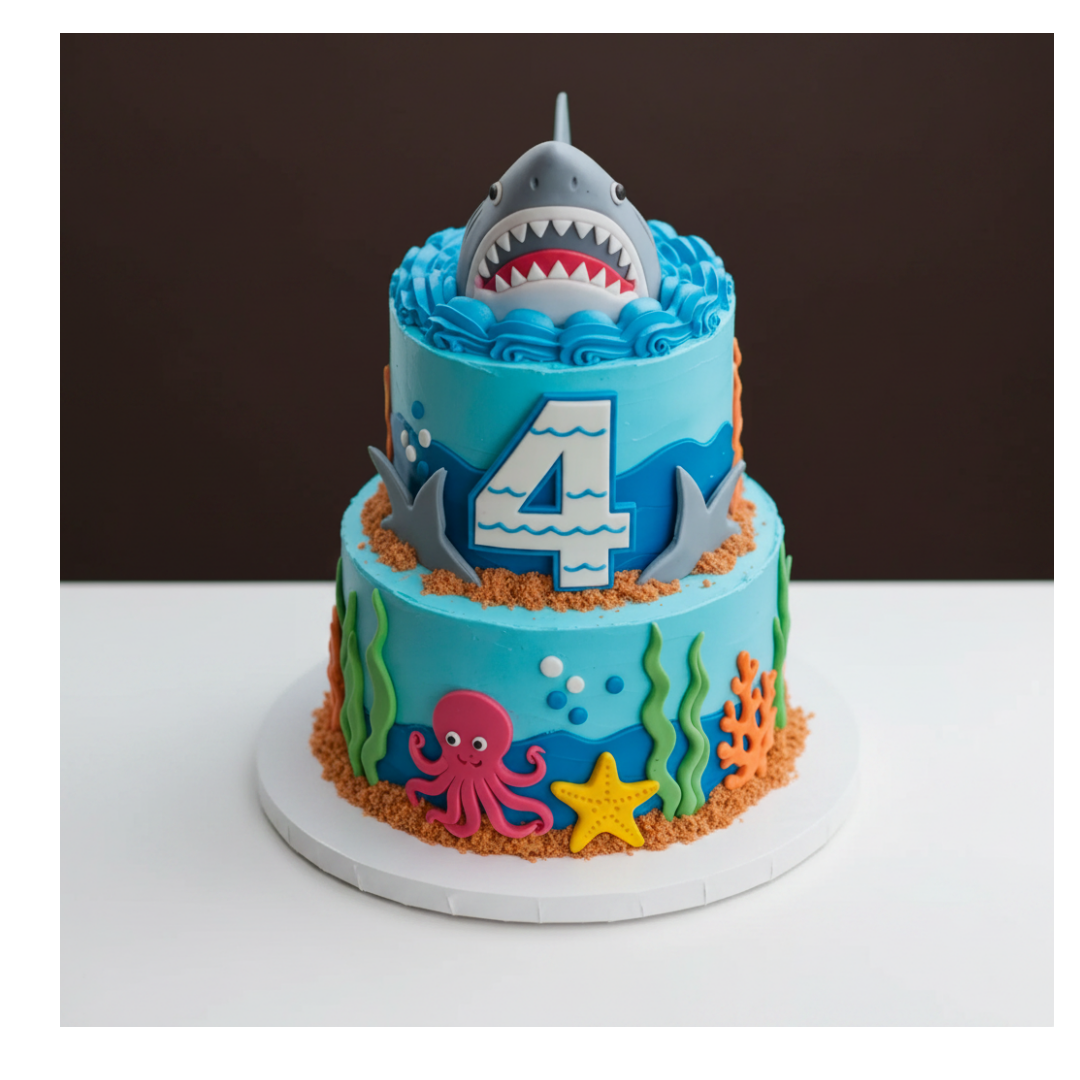 Great White Shark Adventure Cake