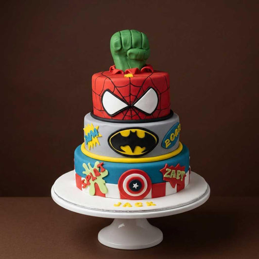 Superhero Smash Fusion Cake