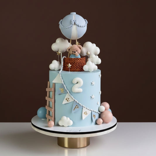 Teddy Balloon Adventure Cake (Copy)