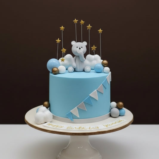 Teddy Star Sky Cake