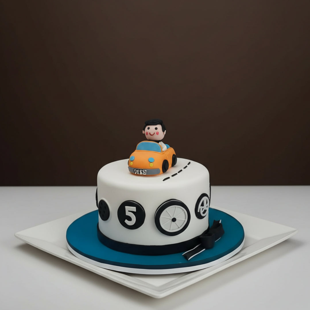 Little Driver Birthday Cake
