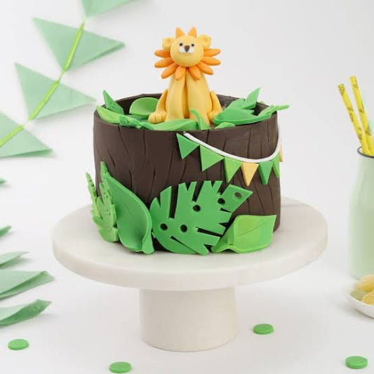 Safari Lion Log Cake