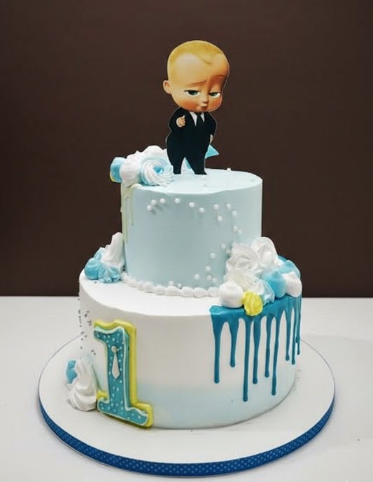 Dressed-Up Boss Baby Cake