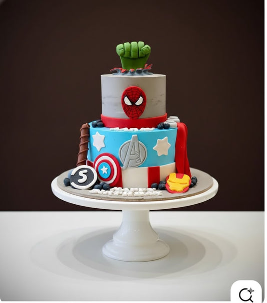 Avengers Shield Theme Cake