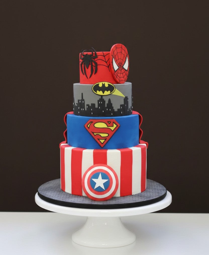 Marvel & DC Fusion Cake
