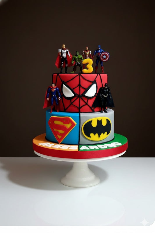 Ultimate Superhero Party Cake