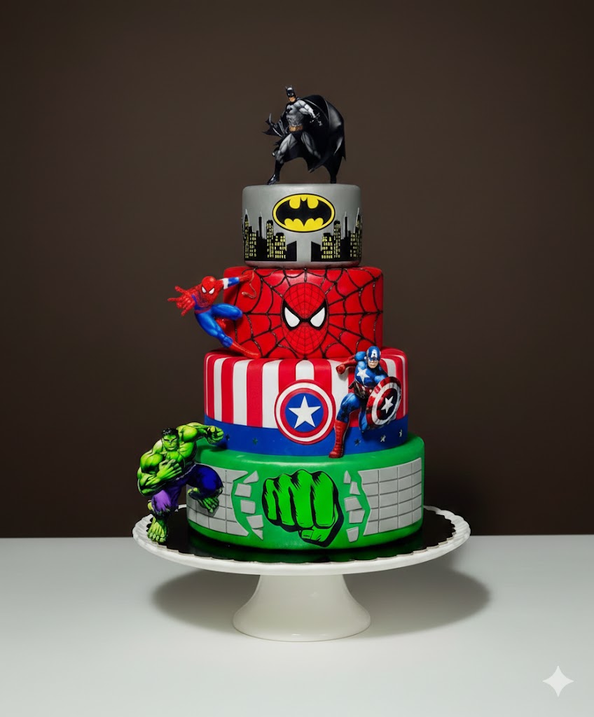 Avengers Superheroes Celebration Cake