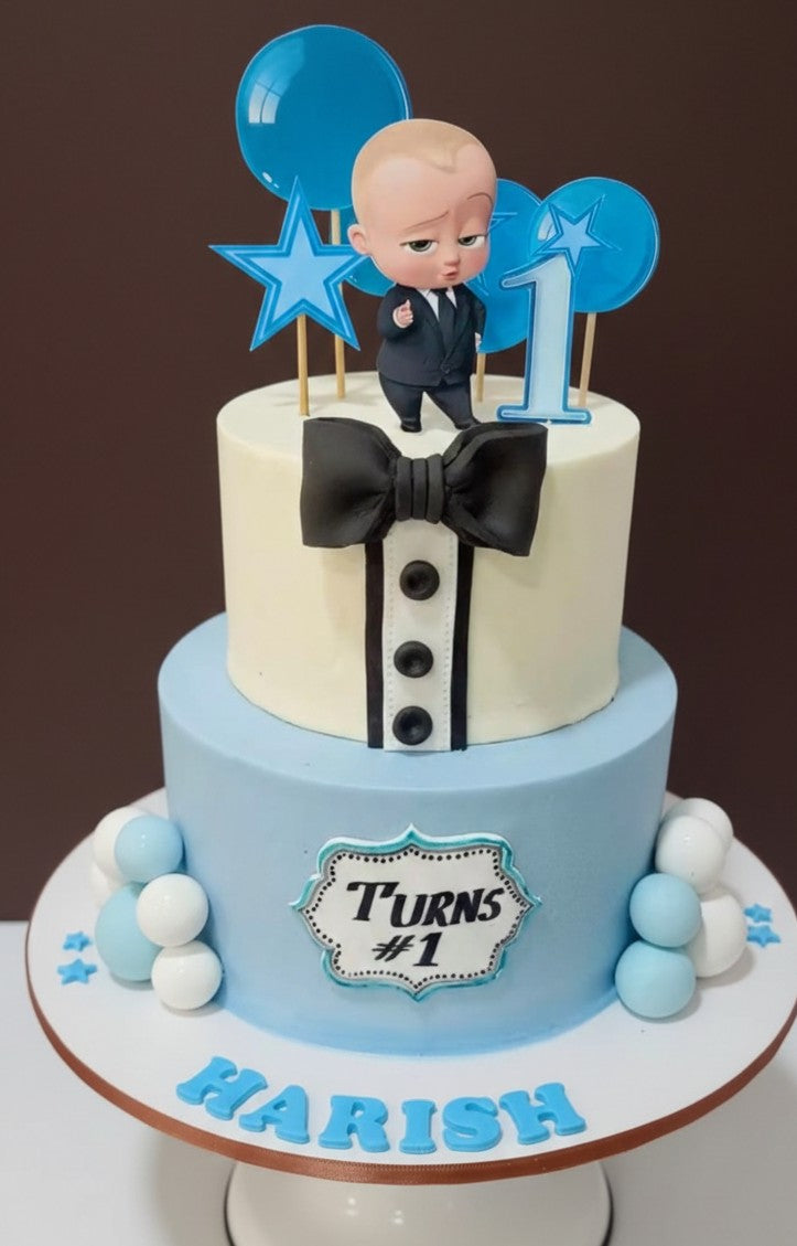 Tuxedo Boss Baby Cake