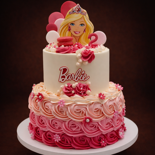 Barbie Pink Ombre Designer Cake