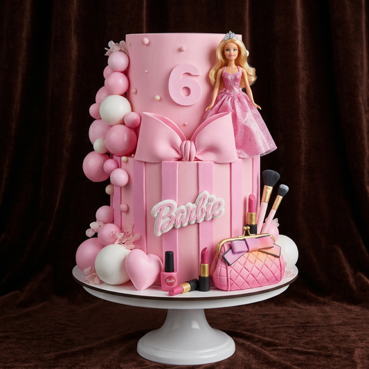 Barbie Makeup Theme Designer Cake