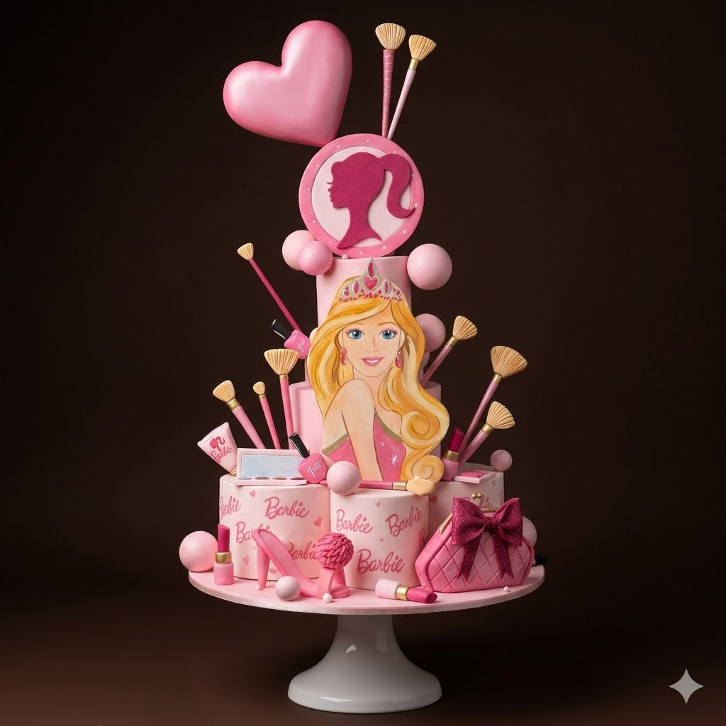 Barbie Glam Makeup Designer Cake