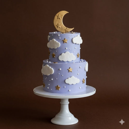 Lavender Moon & Stars Cake