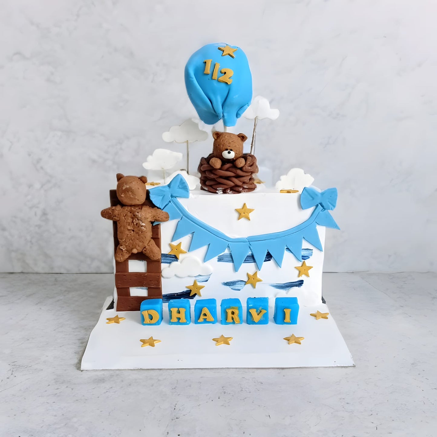 Teddy Balloon Celebration Cake