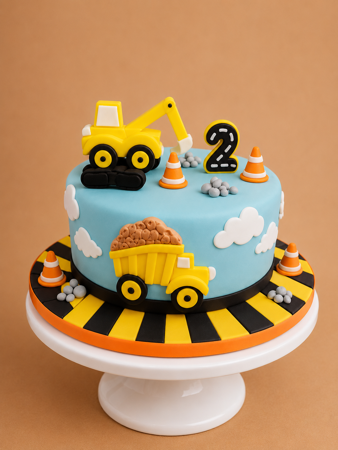 Digger & Dump JCB Construction Cake