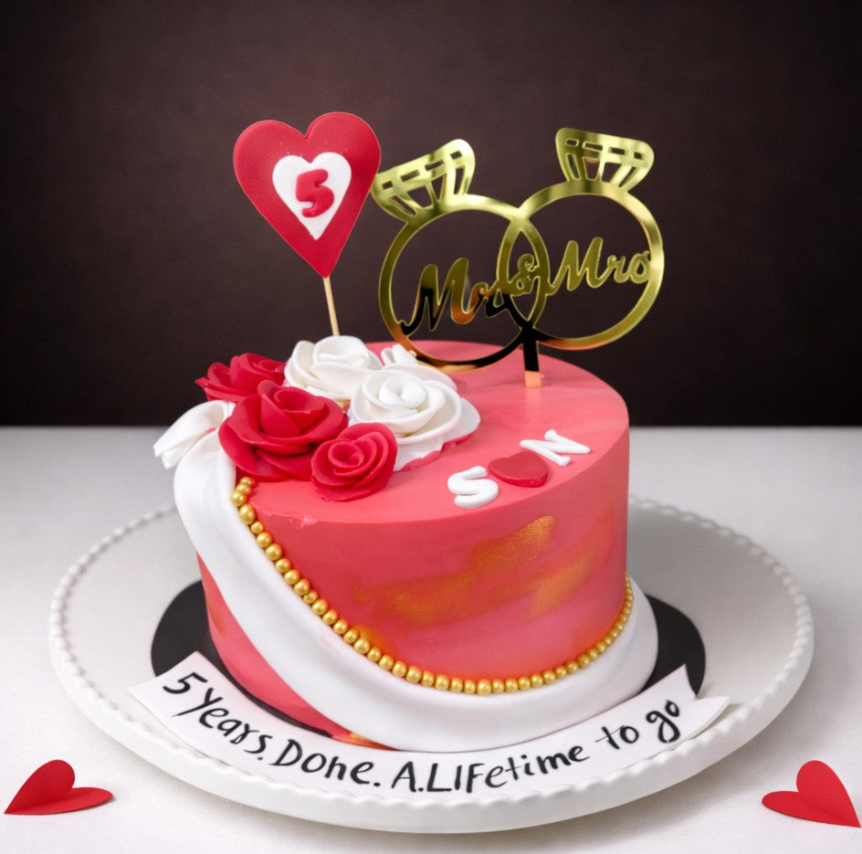 Love Anniversary Cake