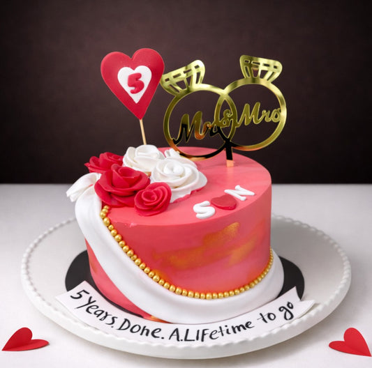 Love Anniversary Cake