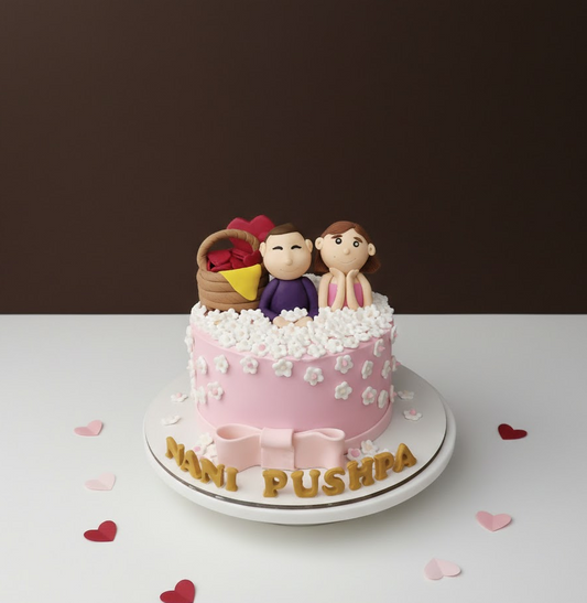 Blossom Couple Anniversary Cake
