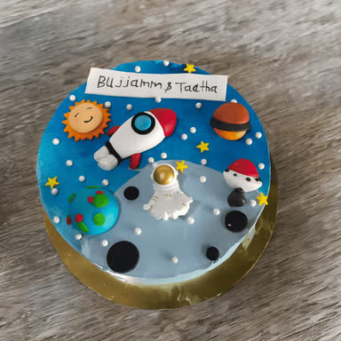 Space Themed Astronaut Cake