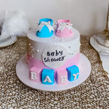 Little Steps Baby Shower Cake