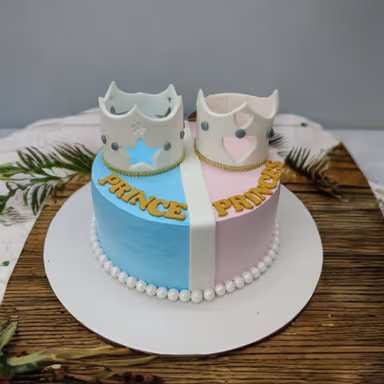 Prince & Princess Baby Shower Cake