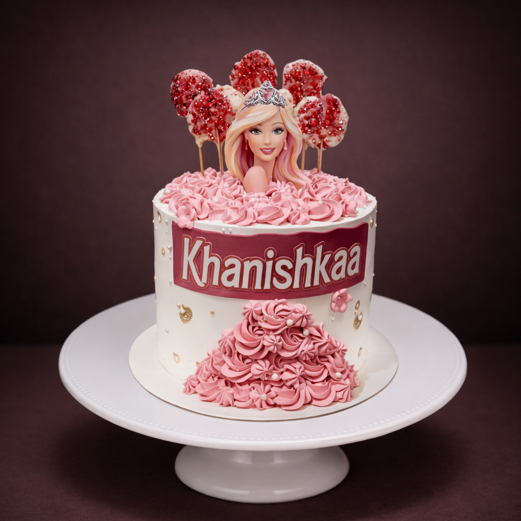Barbie Rosette Cake