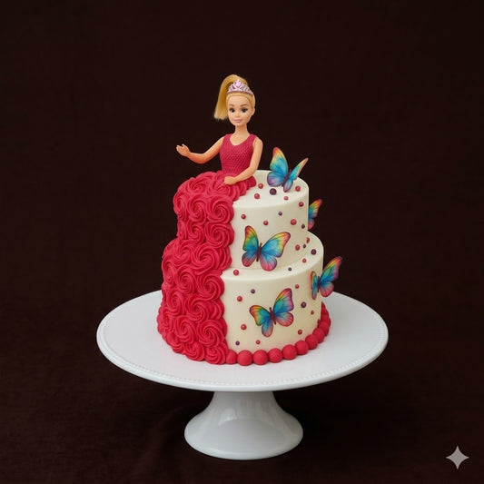Barbie Butterfly Cascade Cake