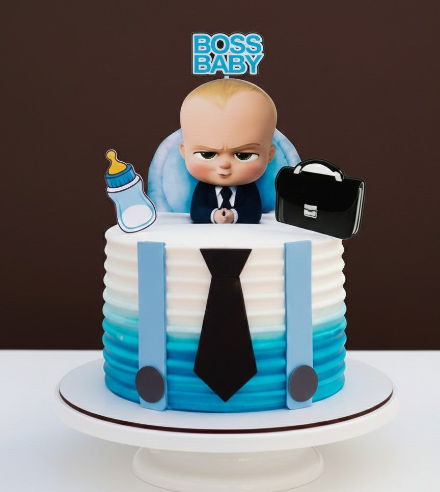 Boss Baby Blue Cake