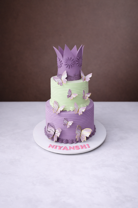 Lavender Majesty Butterfly Cake