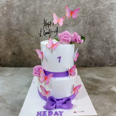 Elegant Butterfly Cake
