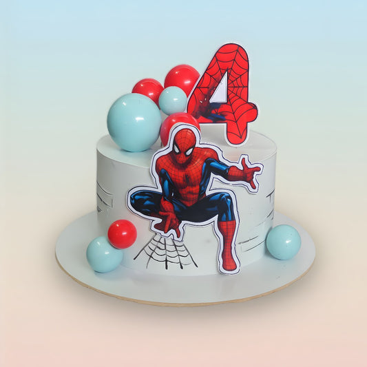 Spider Hero Balloon Birthday Cake