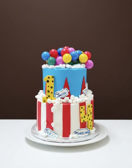 Balloon Fiesta Carnival Cake