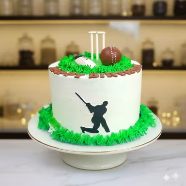Cricket Champion Themed Cake