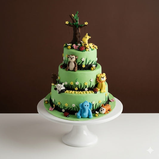 Jungle Three Tier Adventure Cake