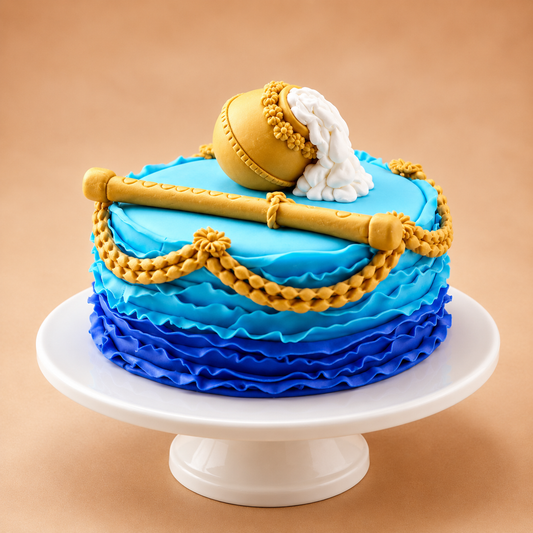 Krishna Flute & Butter Pot Cake