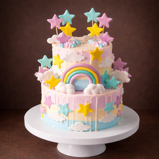 Rainbow Star Fantasy Cake
