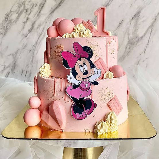 Minnie Mouse Two-Tier Cake