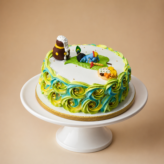 Little Krishna Butter Pot Cake