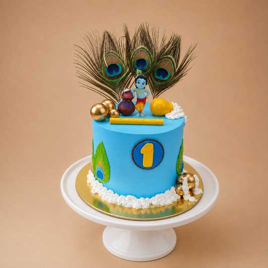 Little Krishna Birthday Cake