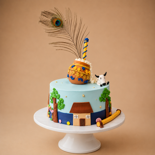 Vrindavan Krishna Village Cake
